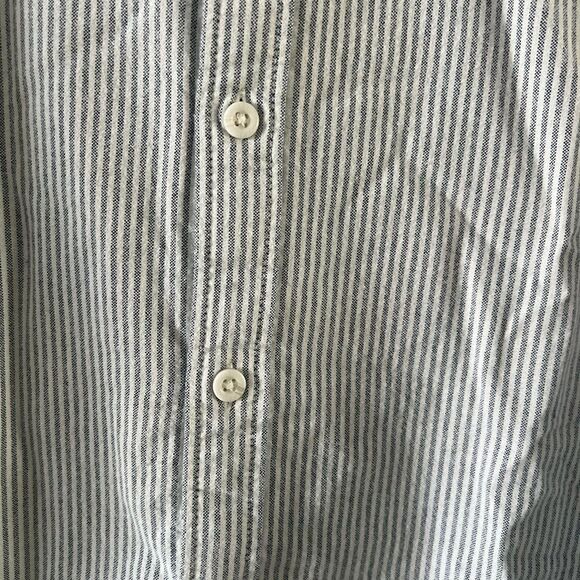 Quiksilver Covesea Comfort Fit Stripe Button-Up Shirt Small, ESTATE BLUE - Picture 4 of 9